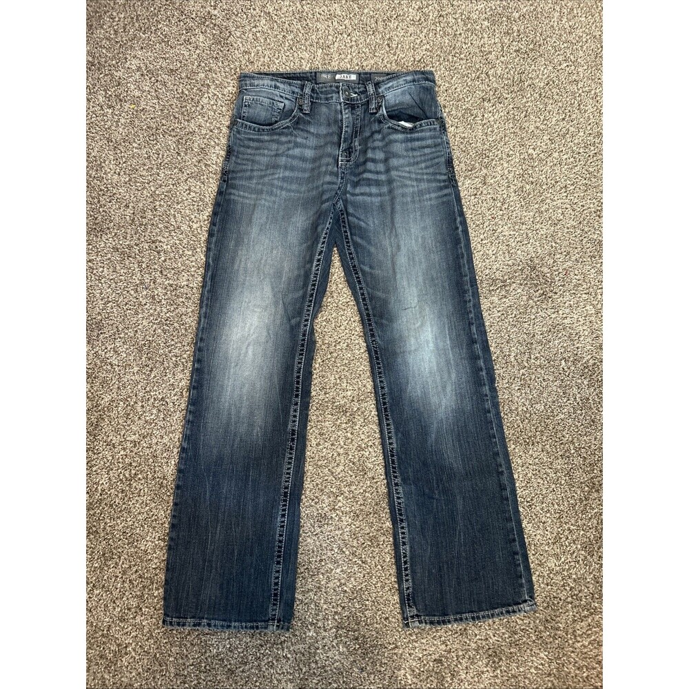 BKE Buckle Jake Bootleg Men's Jeans Size 29R 29x31 Boot Cut Medium Wash Western